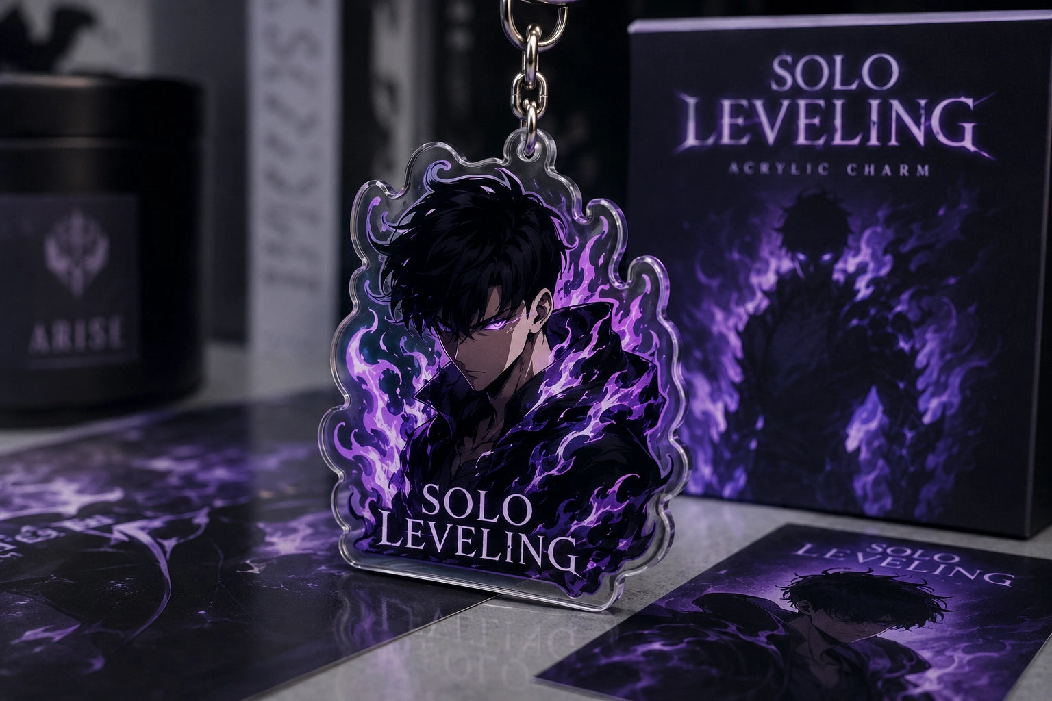 Purple Flame Hunter Charm
