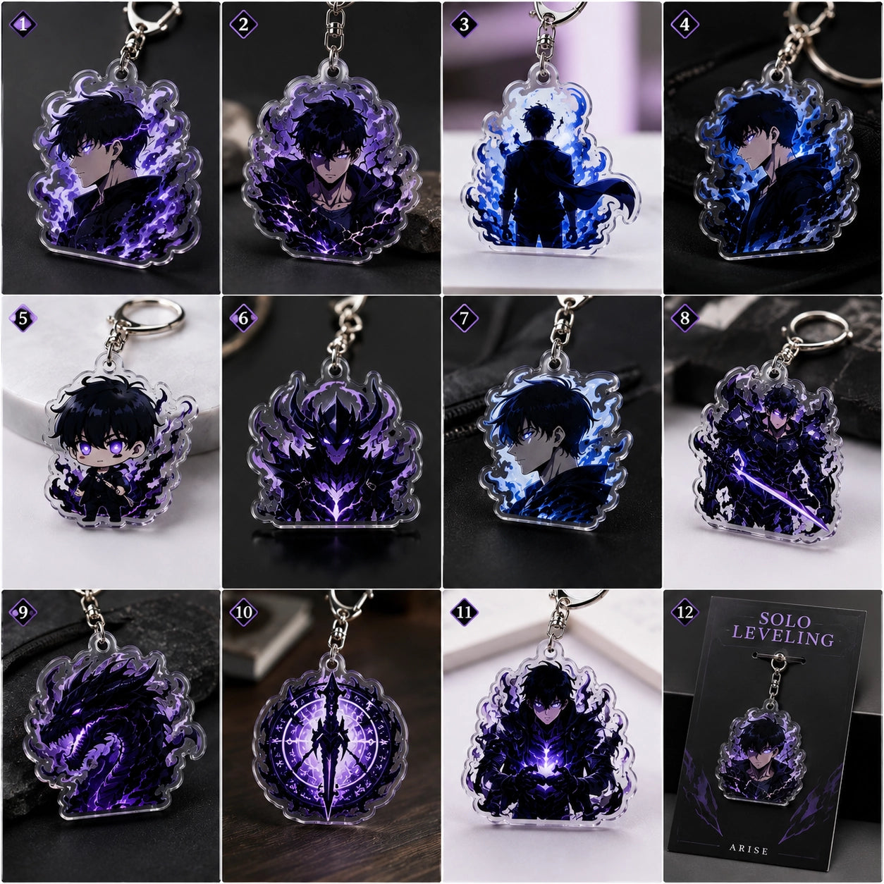Purple Flame Hunter Charm